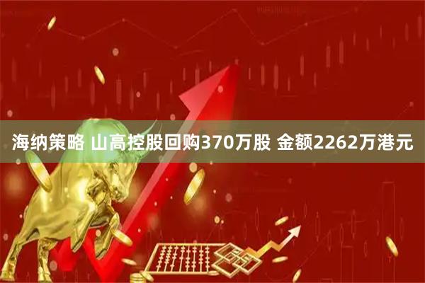 海纳策略 山高控股回购370万股 金额2262万港元